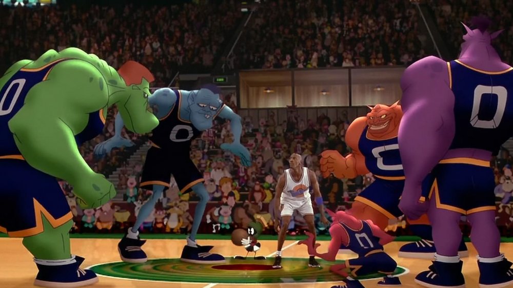 Michael Jordan and Marvin Martian in Space Jam
