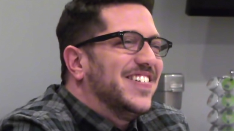 Sal grinning during Impractical Jokers