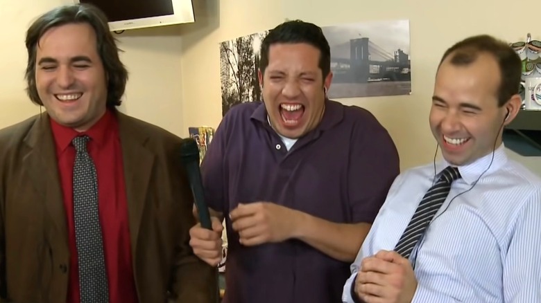 Q, Sal, and Murr laughing