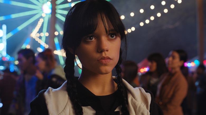 Wednesday Addams staring