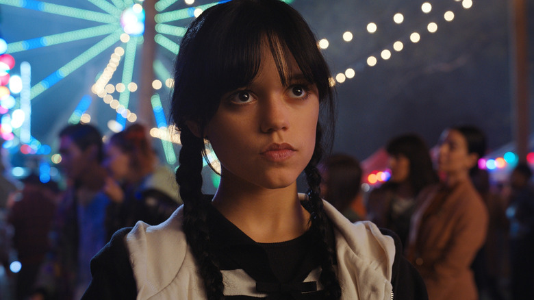 Wednesday Addams staring