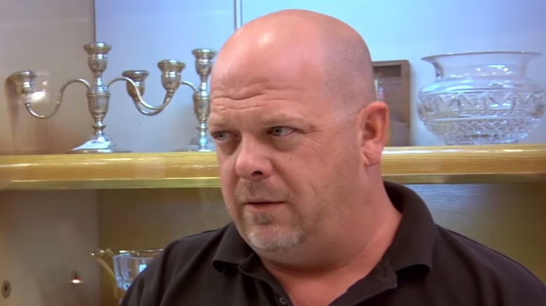 Rick Harrison looking skeptical on "Pawn Stars"