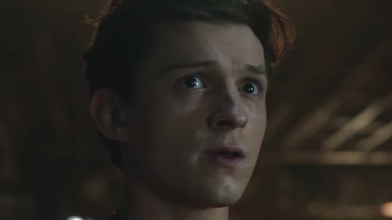 Peter Parker looking concerned