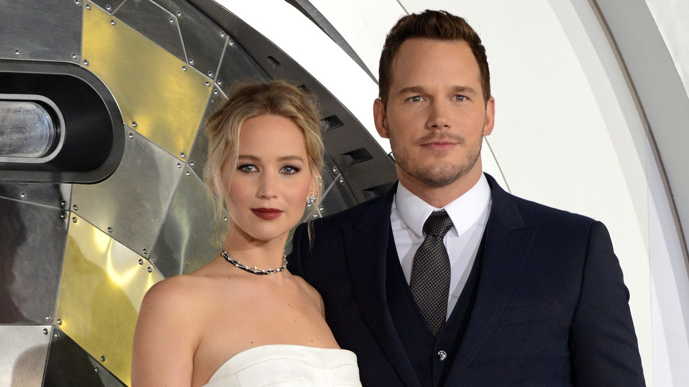 Jennifer Lawrence Chris Pratt passengers premiere