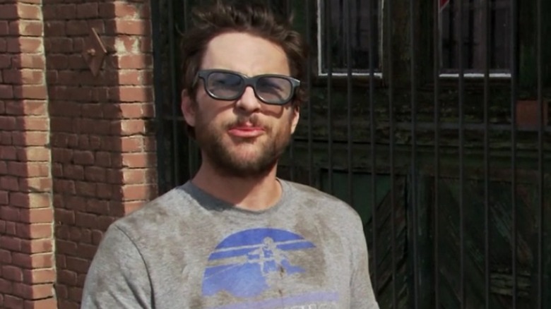 Charlie Kelly eating