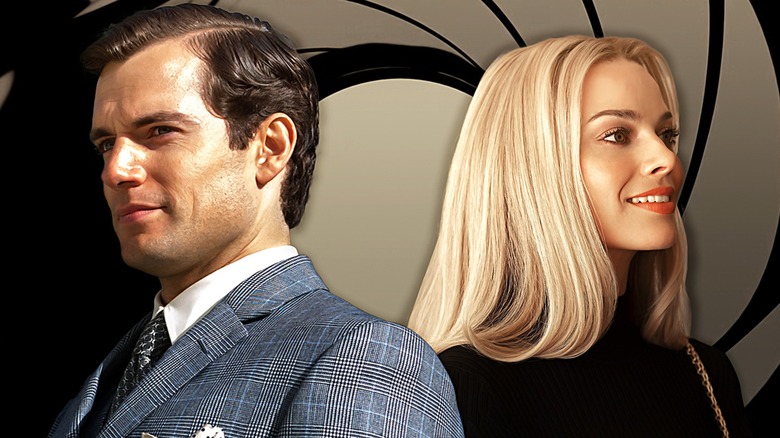 Henry Cavill and Margot Robbie as Bond