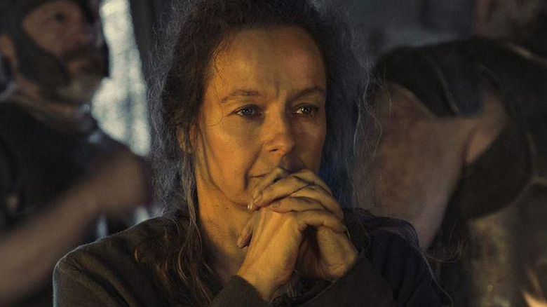 Circe looking thoughtful in The Odyssey
