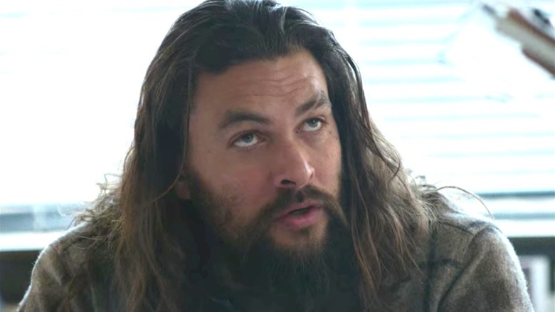 Jason Momoa looking up