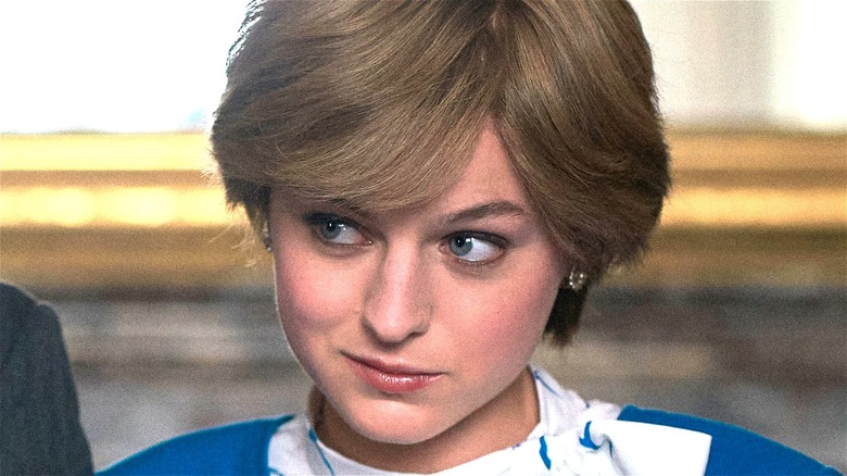 Princess Diana smirking