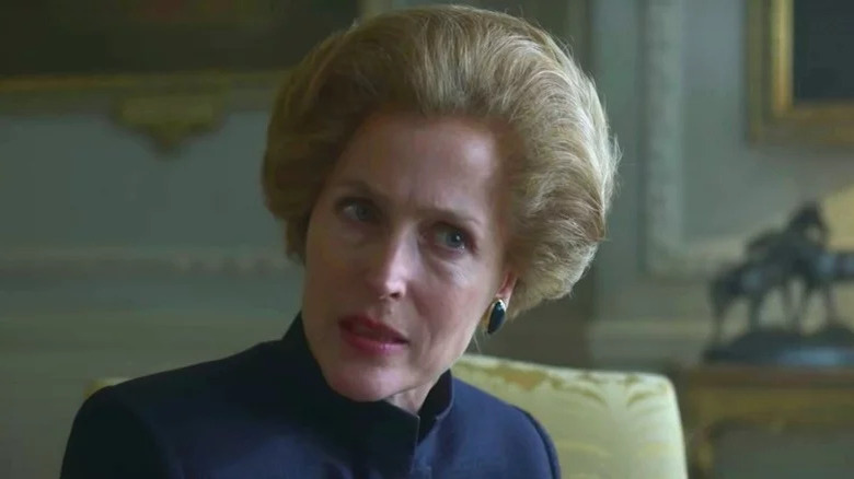 Margaret Thatcher looking determined