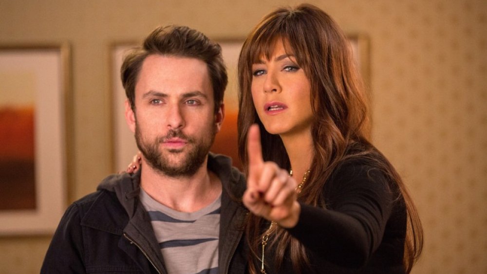 Charlie Day and Jennifer Aniston in Horrible Bosses 2