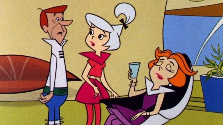 George Jetson talks to Judy and Jane