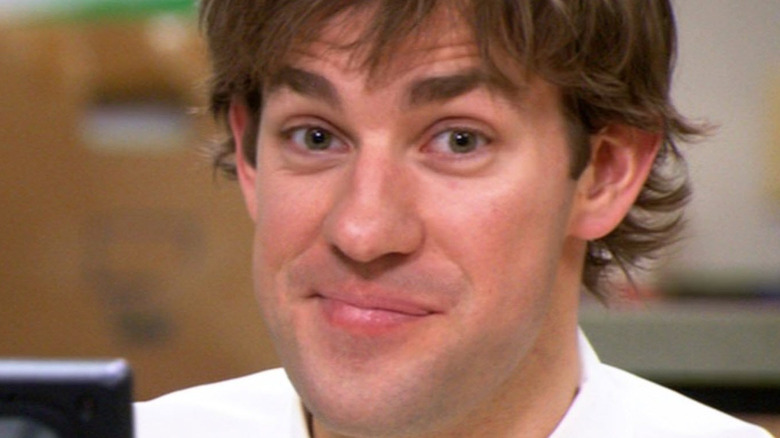 The Office Jim Halpert smirks at the camera