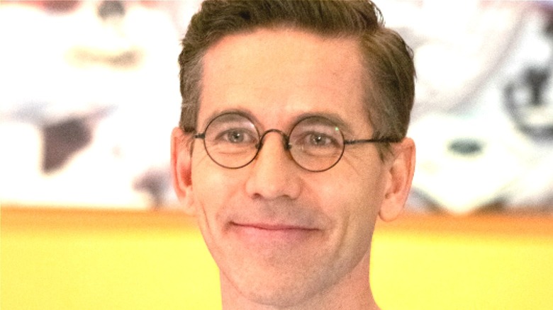 Brian Dietzen wearing glasses