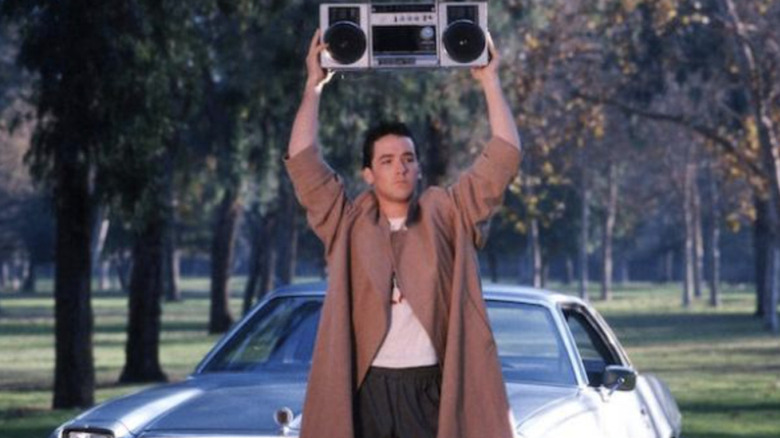 John Cusack holds boombox