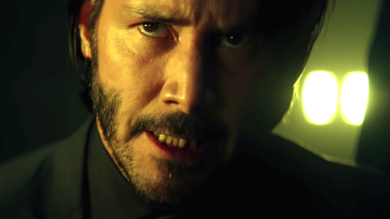 John Wick Keanu Reeves grimacing