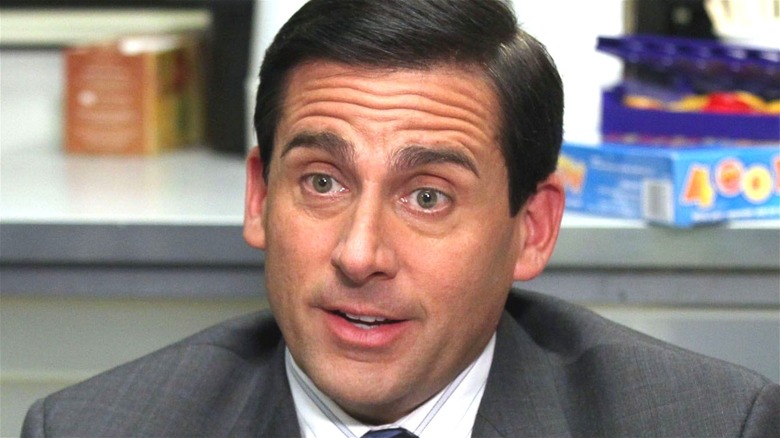 Michael Scott smiling