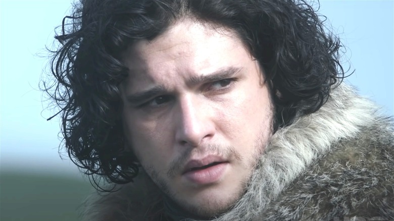 Jon scowling on Game of Thrones