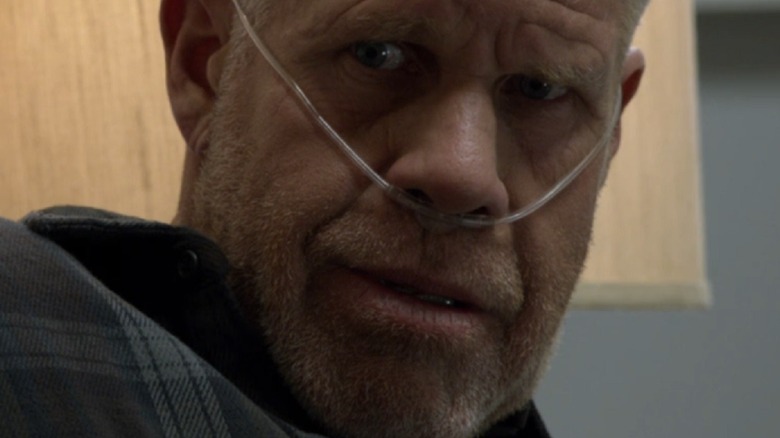 Clay Morrow looks surprised and scared