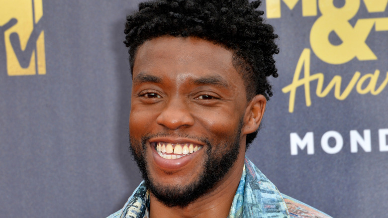 Chadwick Boseman smiling