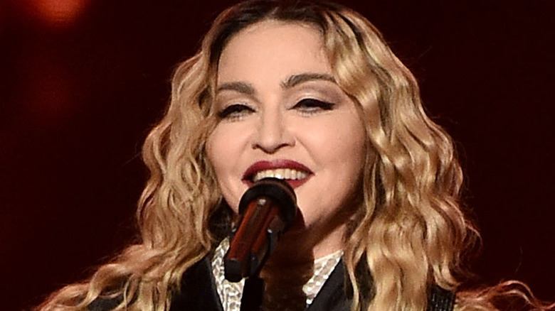 Madonna performing in 2016
