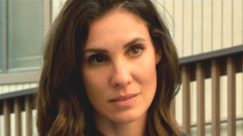 Kensi Blye slightly smiling