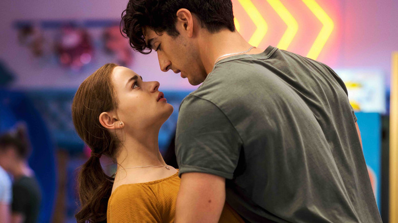 Elle being held by Marco in "The Kissing Booth 2"