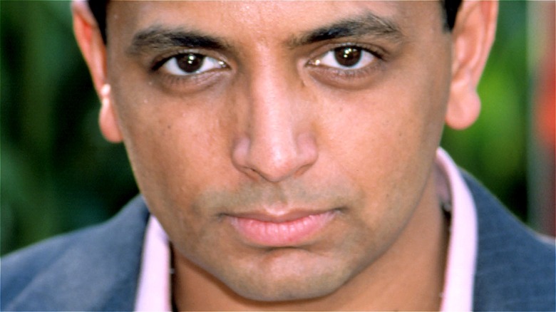 M. Night Shyamalan looking serious