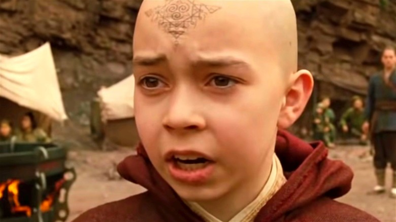 Aang upset