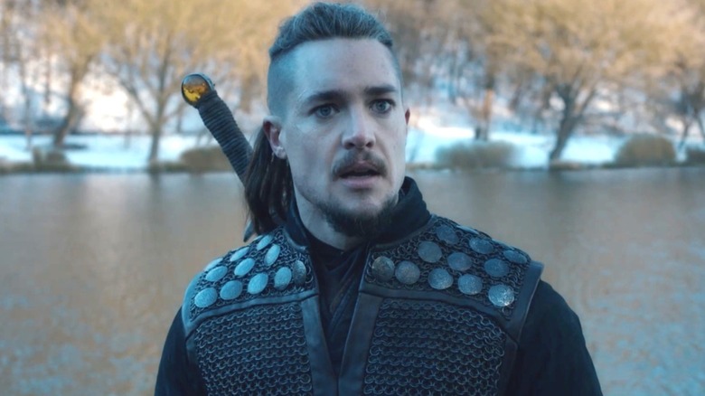 Uhtred of Bebbanburg from The Last Kingdom looking surprised