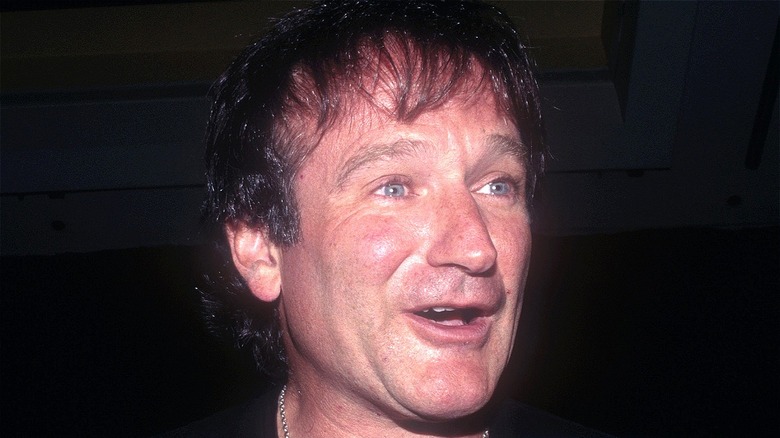 Robin Williams with a joyful expression