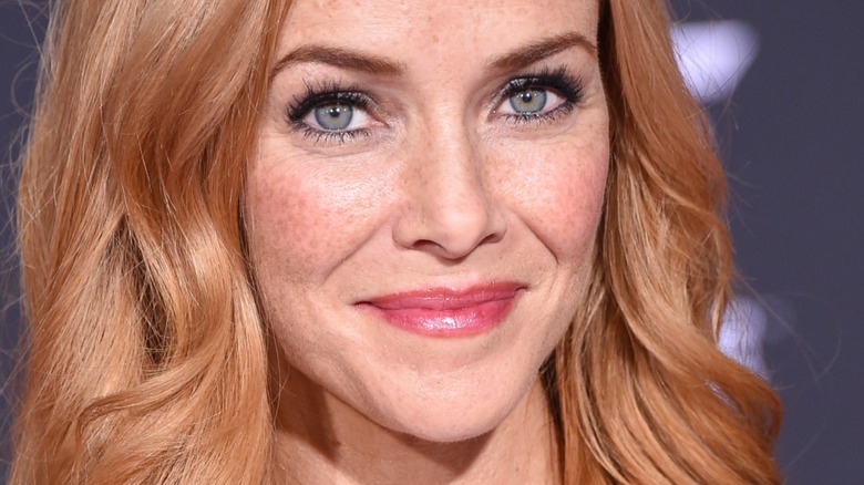Close-up of Annue Wersching smiling