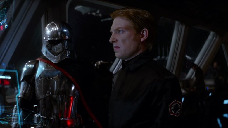 Domhnall Gleeson as General Hux in The Last Jedi