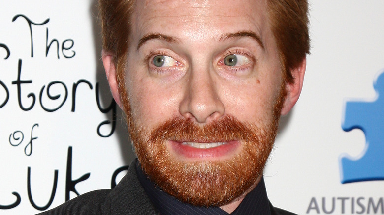 Seth Green with an awkward smile 