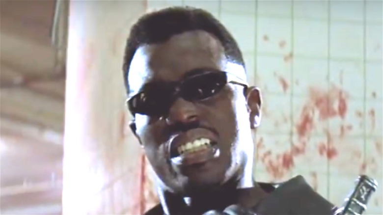 Blade wearing sunglasses