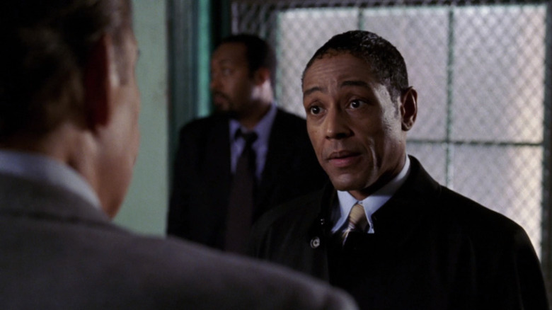Giancarlo Esposito trying to reason with detectives