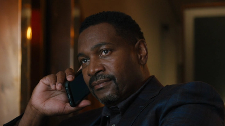 Preston Webb takes a call 