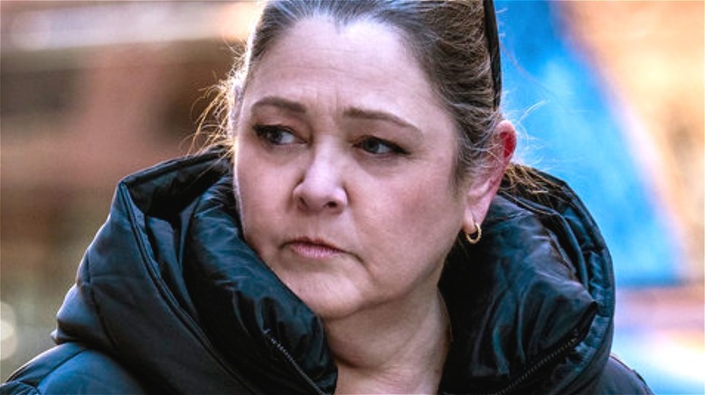 Camryn Manheim pursing lips in Law & Order