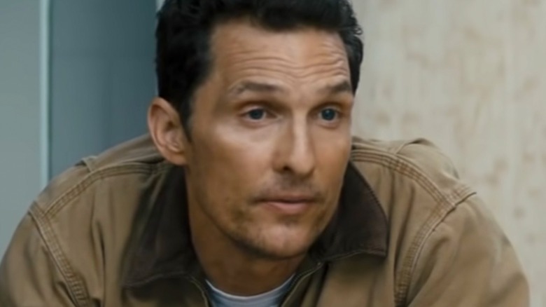 Matthew McConaughey in interstellar looking out 