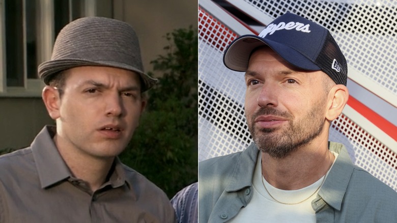 Paul Scheer on The League and at sporting event in LA Clippers cap