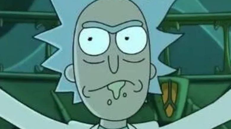 Rick drooling menacingly 