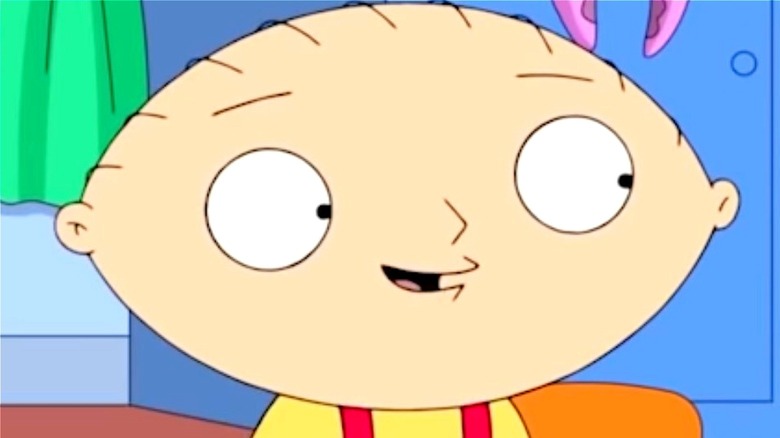 Stewie smiles