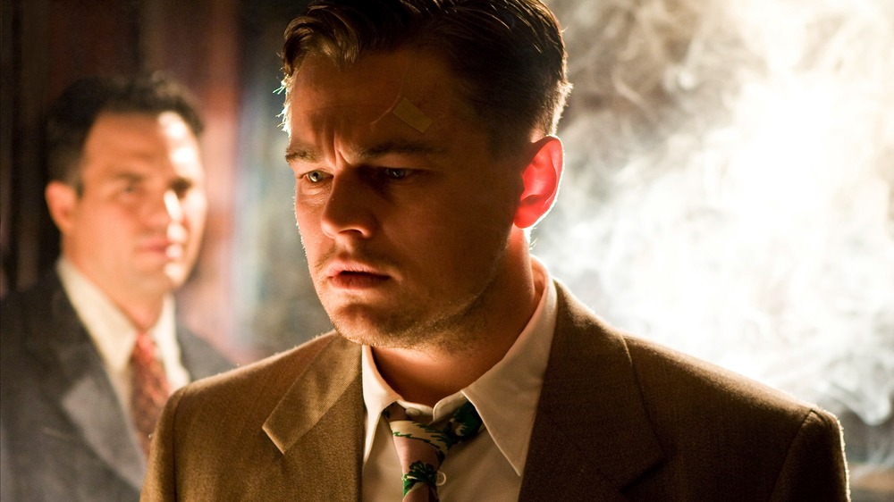 Leonardo DiCaprio stares in Shutter Island