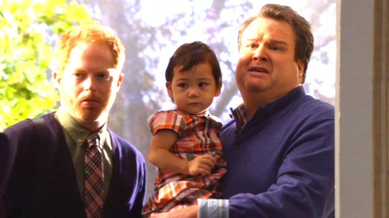 Mitchell, Lily, and Cam on Modern Family