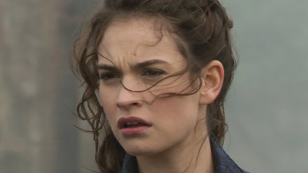 Lily James in a scene from Pride and Prejudice and Zombies