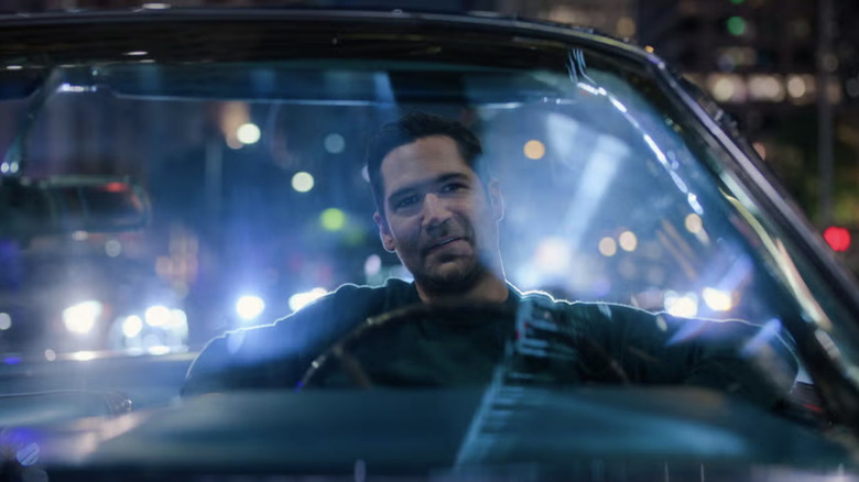 Haller drives his convertible Lincoln at night in "The Lincoln Lawyer" (2022-present)