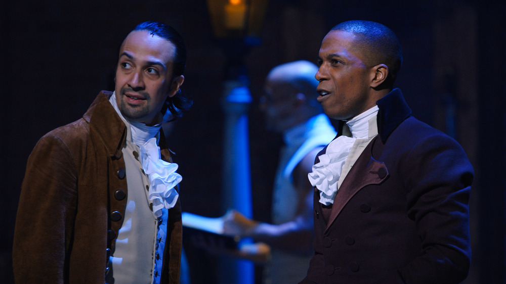 Lin-Manuel Miranda and Leslie Odom Jr. in Hamilton