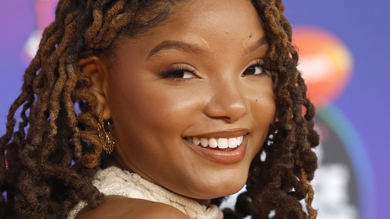 Halle Bailey smiling