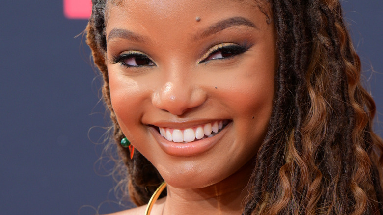 Halle Bailey smiling