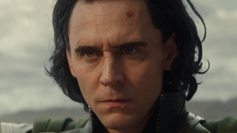 Loki frowning
